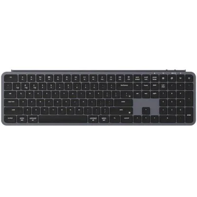 Keychron B6 Pro Full-Size Ultra-Slim Wireless Zmk Custom Keyboard For Win & Mac - Space Grey, Arabic
